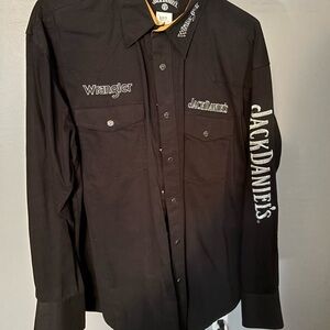 Jack Daniels Black Casual Button Down Shirt